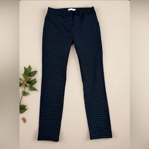 Calvin Klein Black and Gray Plaid Fabric